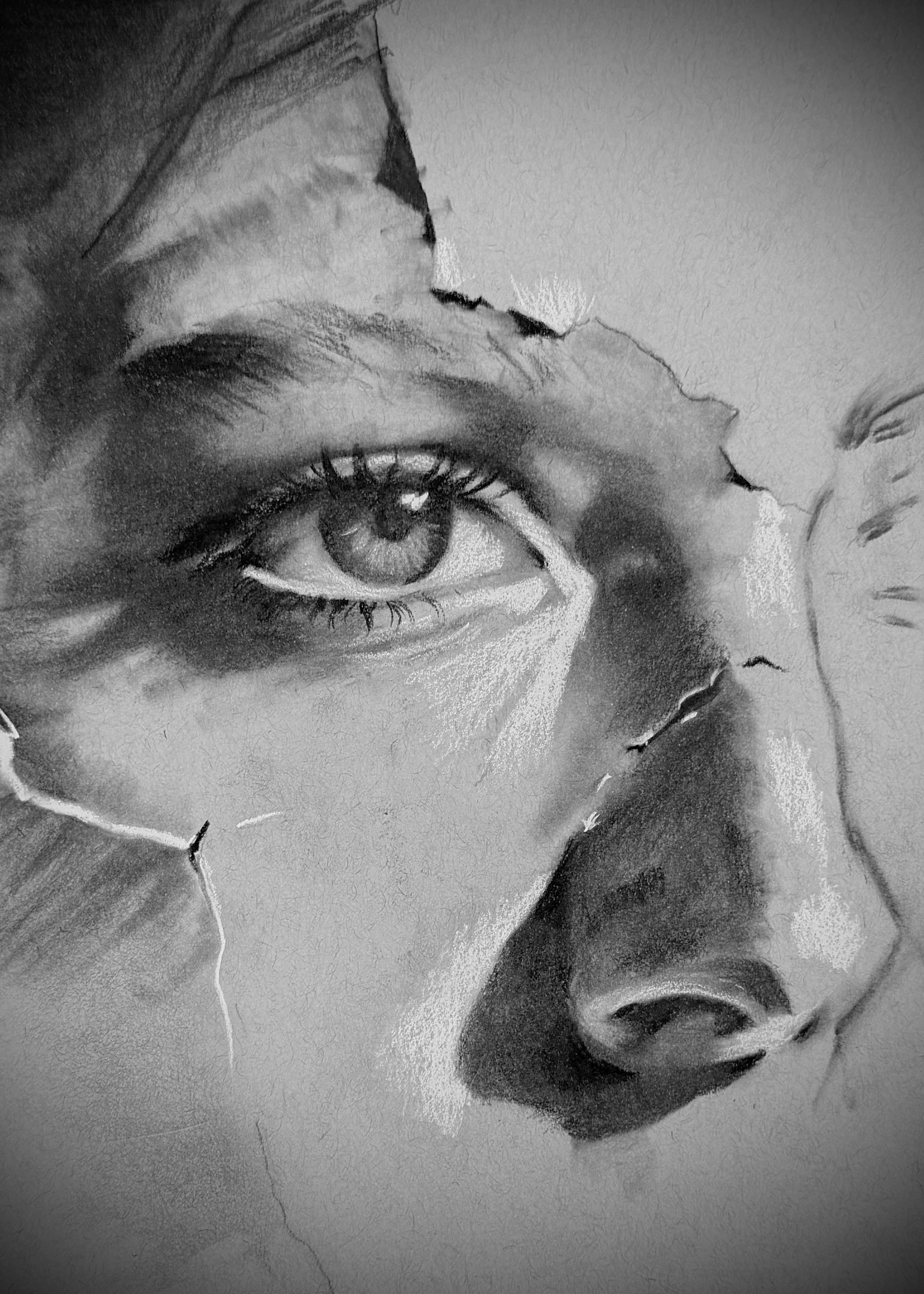 11x14 Charcoal on toned paper.