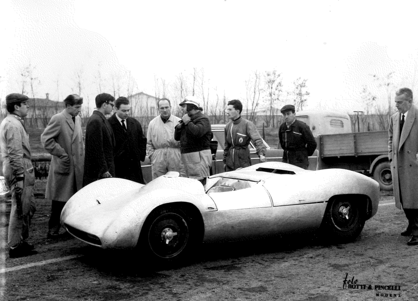 Conte Volpi, Ugolini, Bertocchi e team Maserati