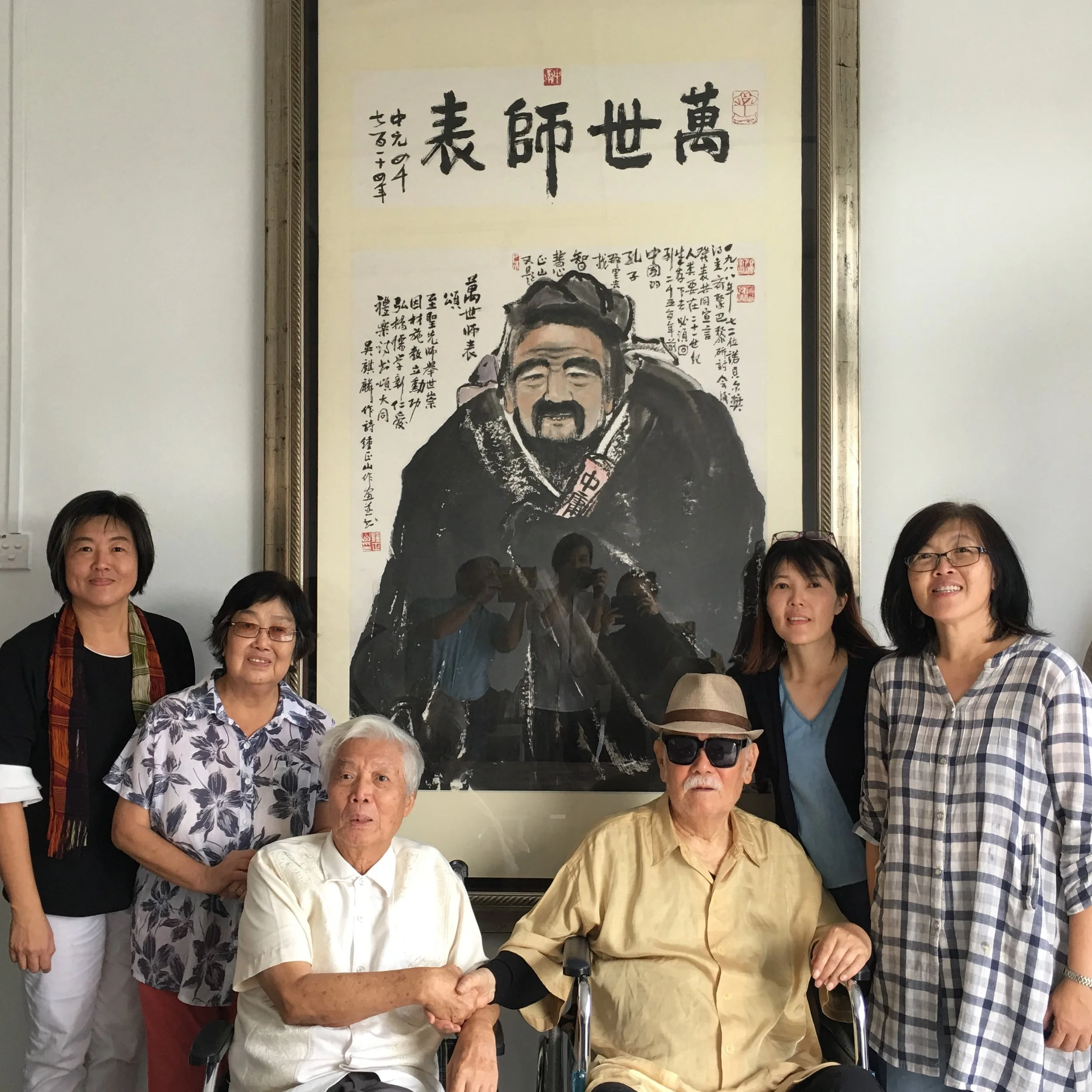 2018年7月 与李奇茂摄于吉隆坡锺正山美术馆-3.JPG