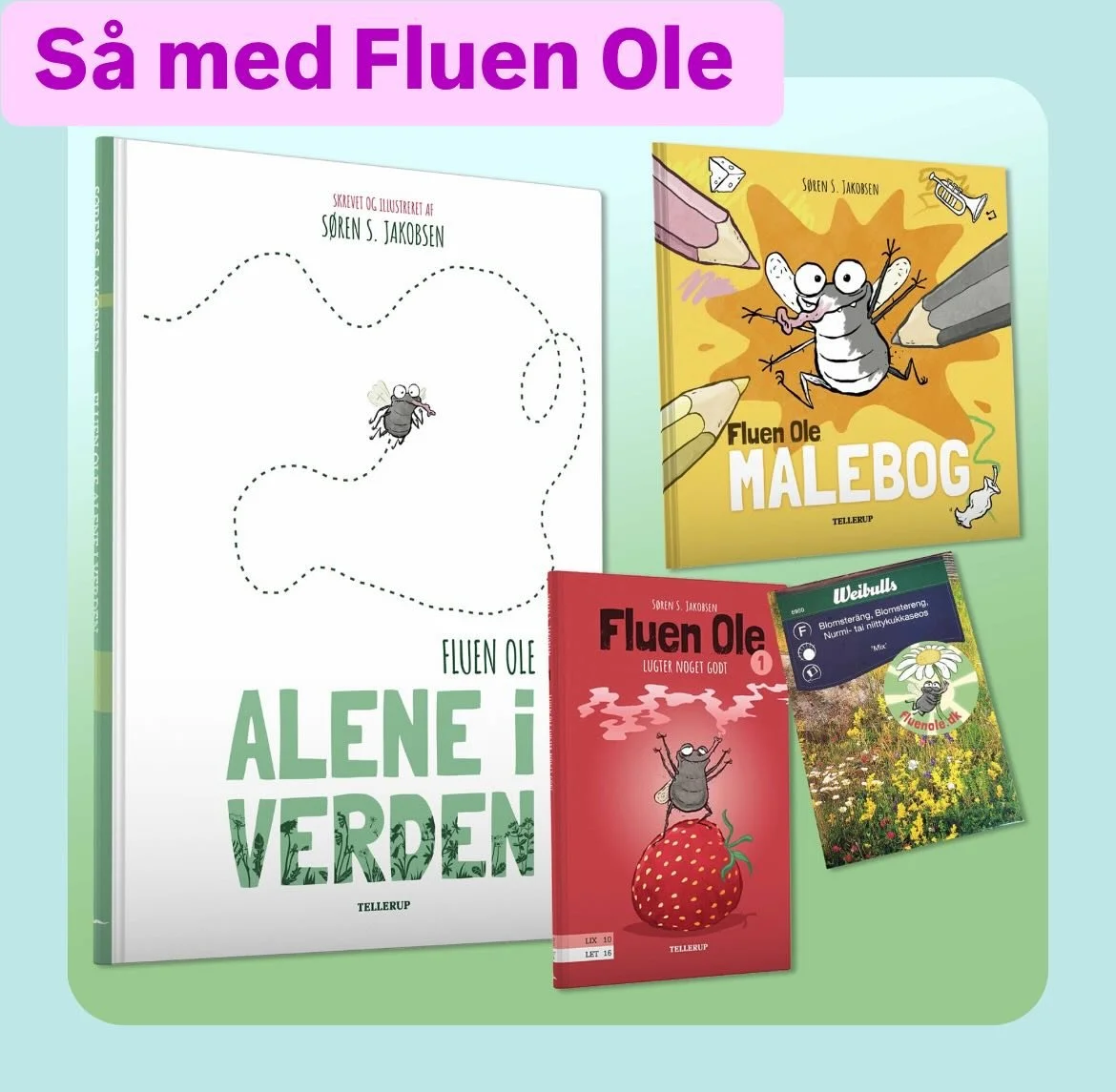 Hj&aelig;lp Fluen Ole med at &oslash;ge biodiversiteten! 🪰🐝🐞

Foudbestil pakken &ldquo;S&aring; med Fluen Ole&rdquo; nu p&aring; hans hjemmeside fluenole.dk eller hos Tellerup.dk 🌱🌷🌻

#fluenole #telleruppublishers #tellerup #biodiversitetihaven