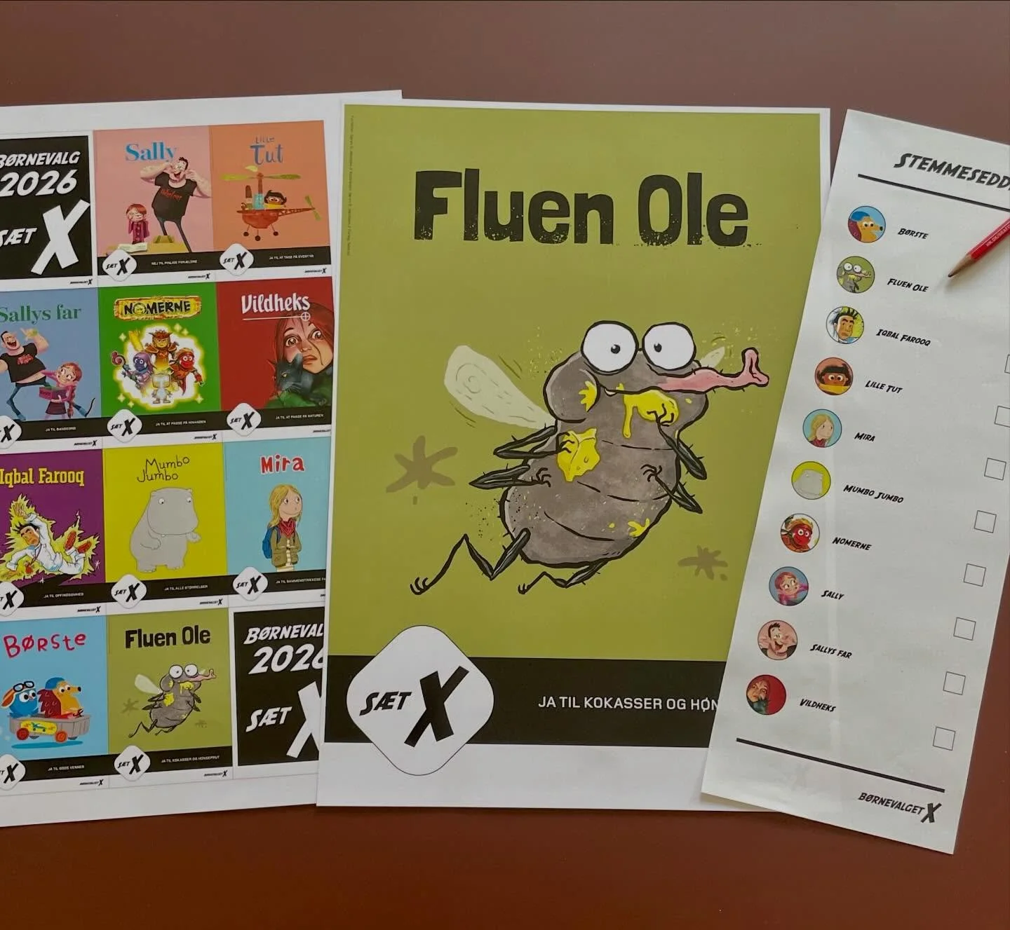 B&oslash;rnevalg 2026! Husk at komme ned p&aring; dit lokale bibliotek og stem p&aring; din favoritkandidat 🪰✅
#b&oslash;rnevalg2026 #biblioteker #skoleklasser #b&oslash;rneb&oslash;ger #fluenole