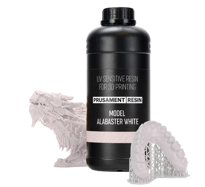 Prusament Resin Model 1kg - Alabaster White - PRE ORDER 10 - 14 DAYS