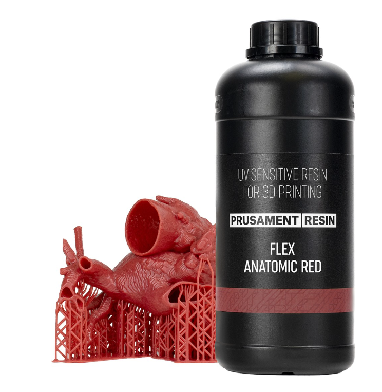 Prusament Resin Flex Anatomic Red 1kg - PRE ORDER 10 - 14 DAYS