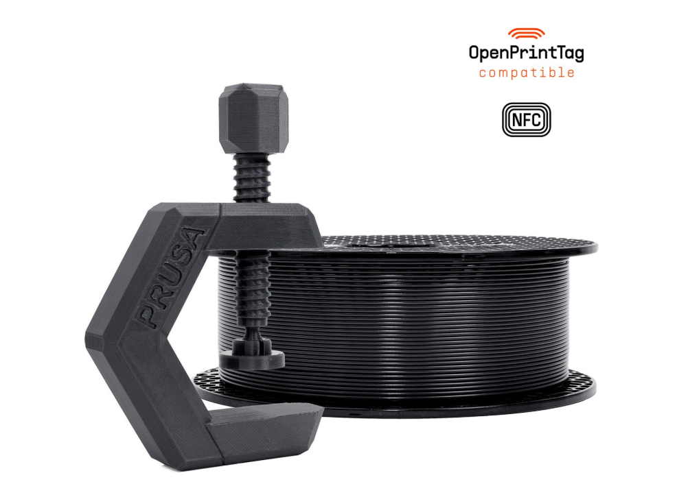 Prusament PETG   1kg - Matt Black  - NFC REELS - PRE ORDER 7 - 10 working days