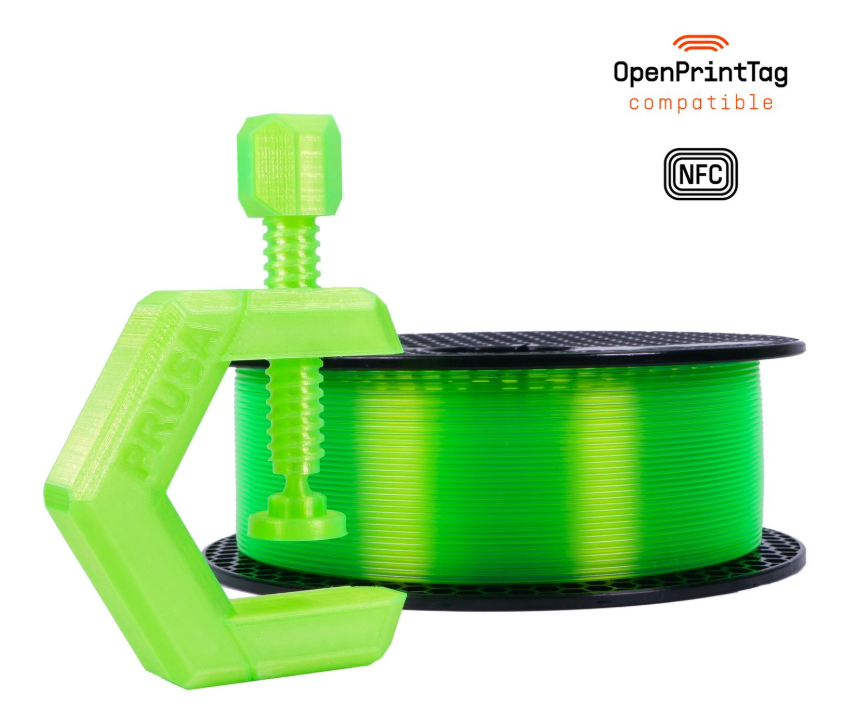 Prusament PETG  1kg - Neon Green - NFC REELS - PRE ORDER 7 - 10 working days