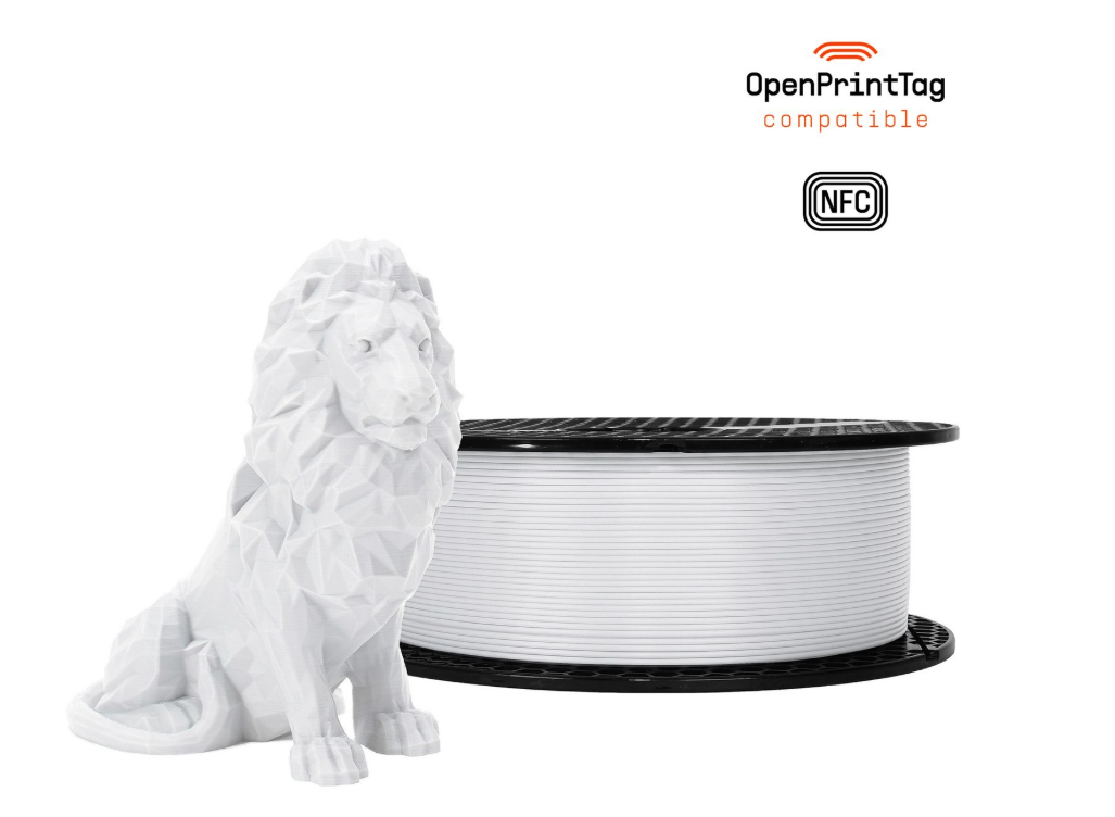 Prusament PLA  PLA Pearl White BLEND 1kg NFC Spool - PRE ORDER