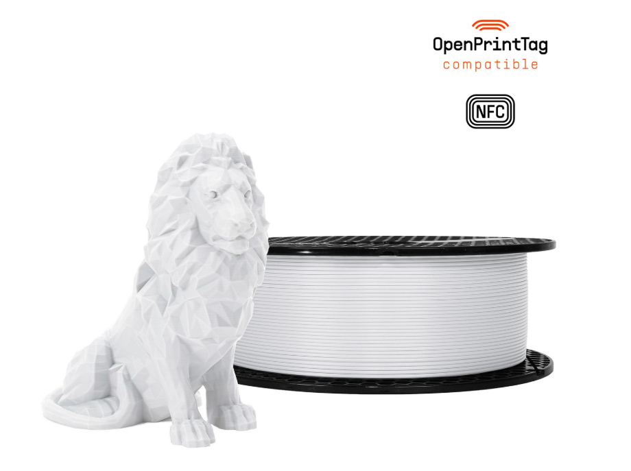Prusament PLA  PLA  Pristine White 1kg or 2kg  NFC Spool - PRE ORDER