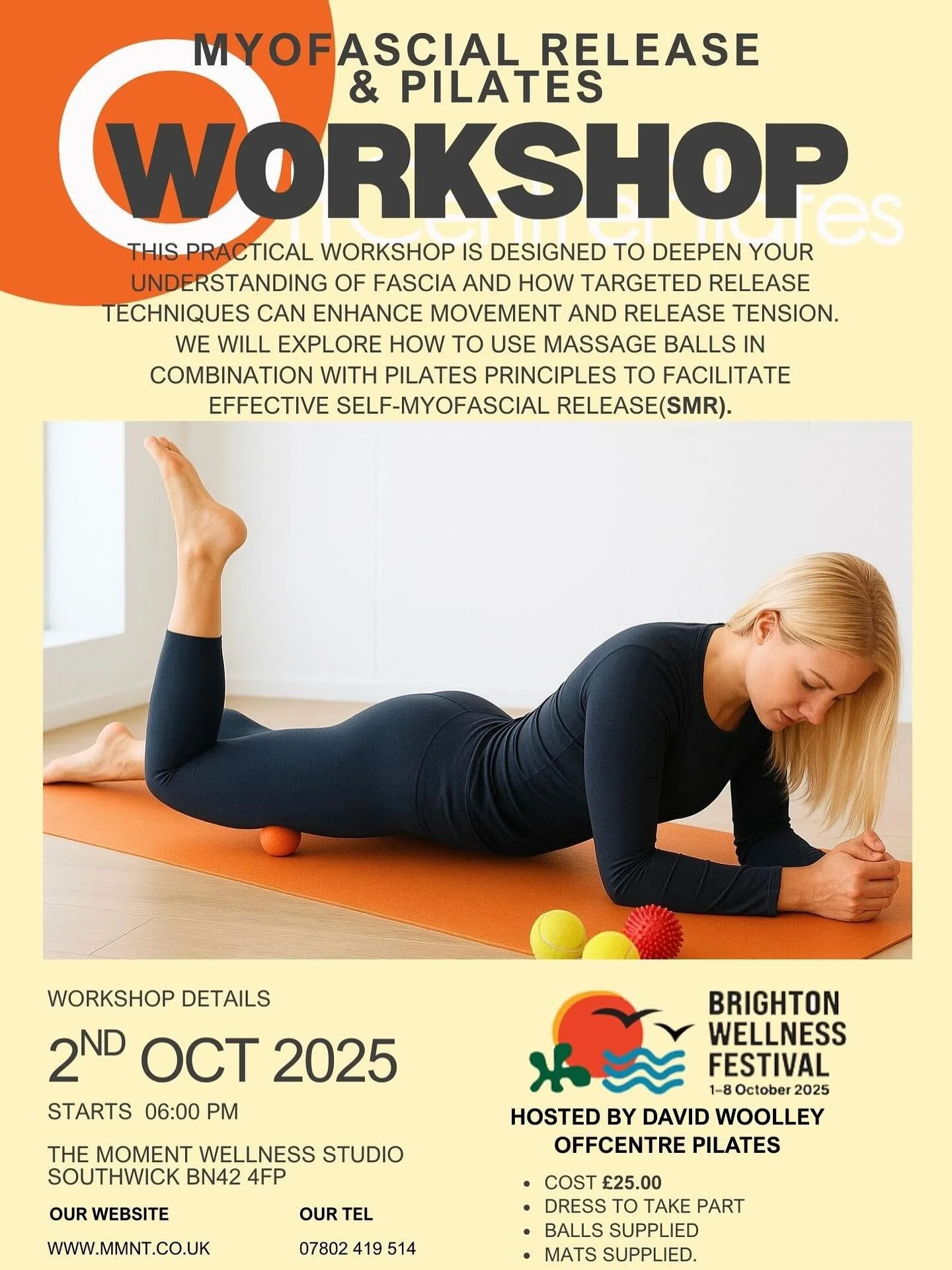 Come learn all about the Fascia &mdash; the connective tissue that plays a BIG role in how your body feels and moves.

I&rsquo;ll be sharing how massage with therapy balls and Pilates-inspired movement can help relieve tension, pain, and improve your