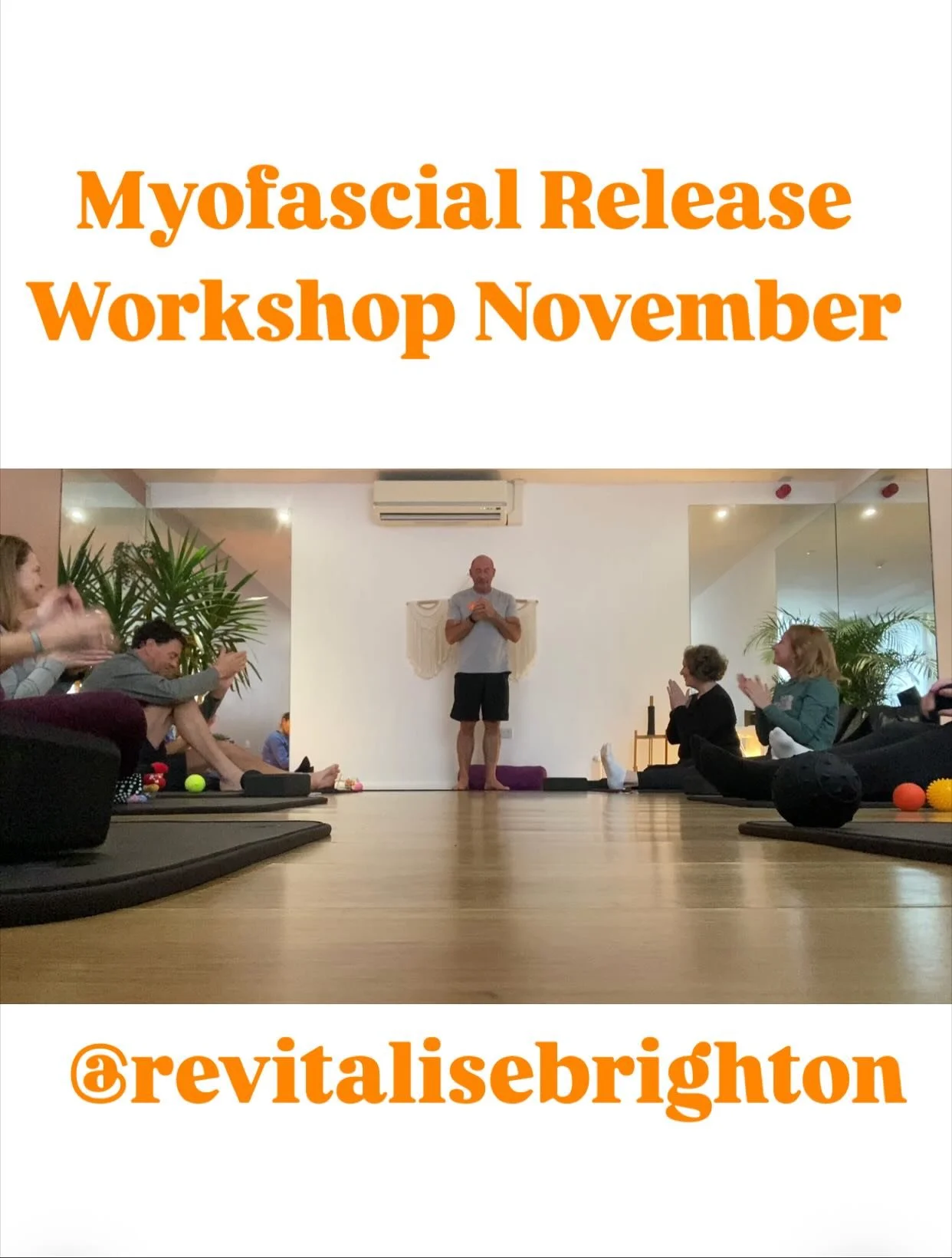 A fantastic workshop @revitalisebrighton .
I am so humbled that people came  to listen and learn from me .
Fun was had by all .
A roaring success for workshop no.2
Thank you all that came .
#fun #workshop #fascia #myofascialrelease 
#humble #success 