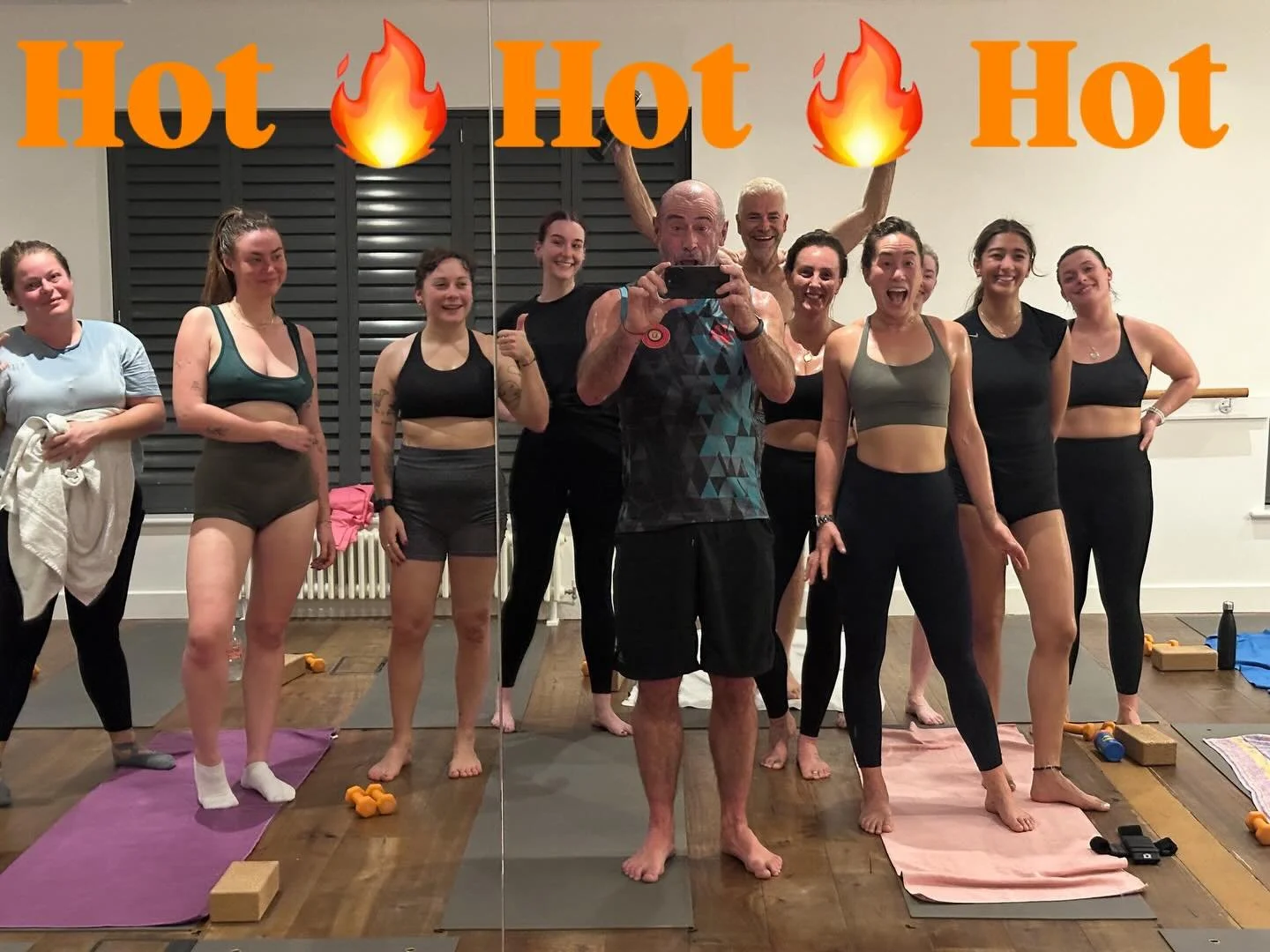 Another beautiful sunrise session of Hot Pilates @humankindcommunity ☀️🔥
It&rsquo;s amazing what consistent practice + supportive people can do for your body and mind.
Hot Pilates helps build strength, boost circulation, and improve flexibility &mda