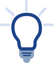 Edmentum online class link.  Clipart of lightbulb.