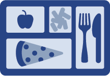 Lunch link.  Clipart of lunch tray.