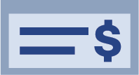 Paystub portal link.  Clipart of currency.
