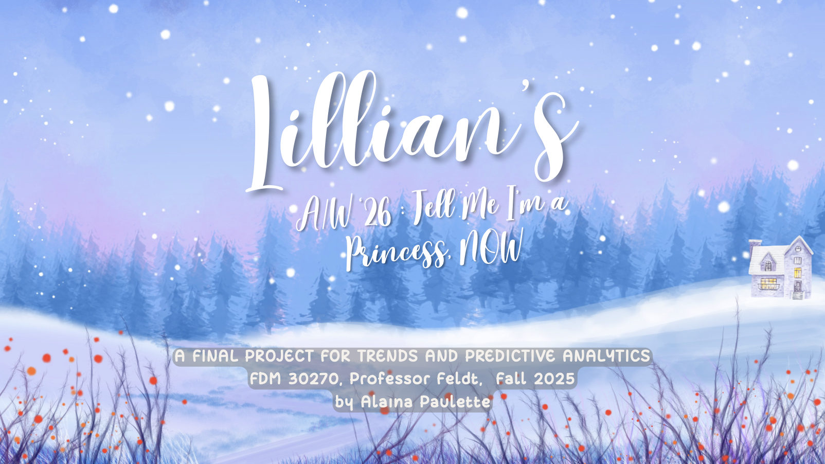 Trends & Analytics : Lillian's