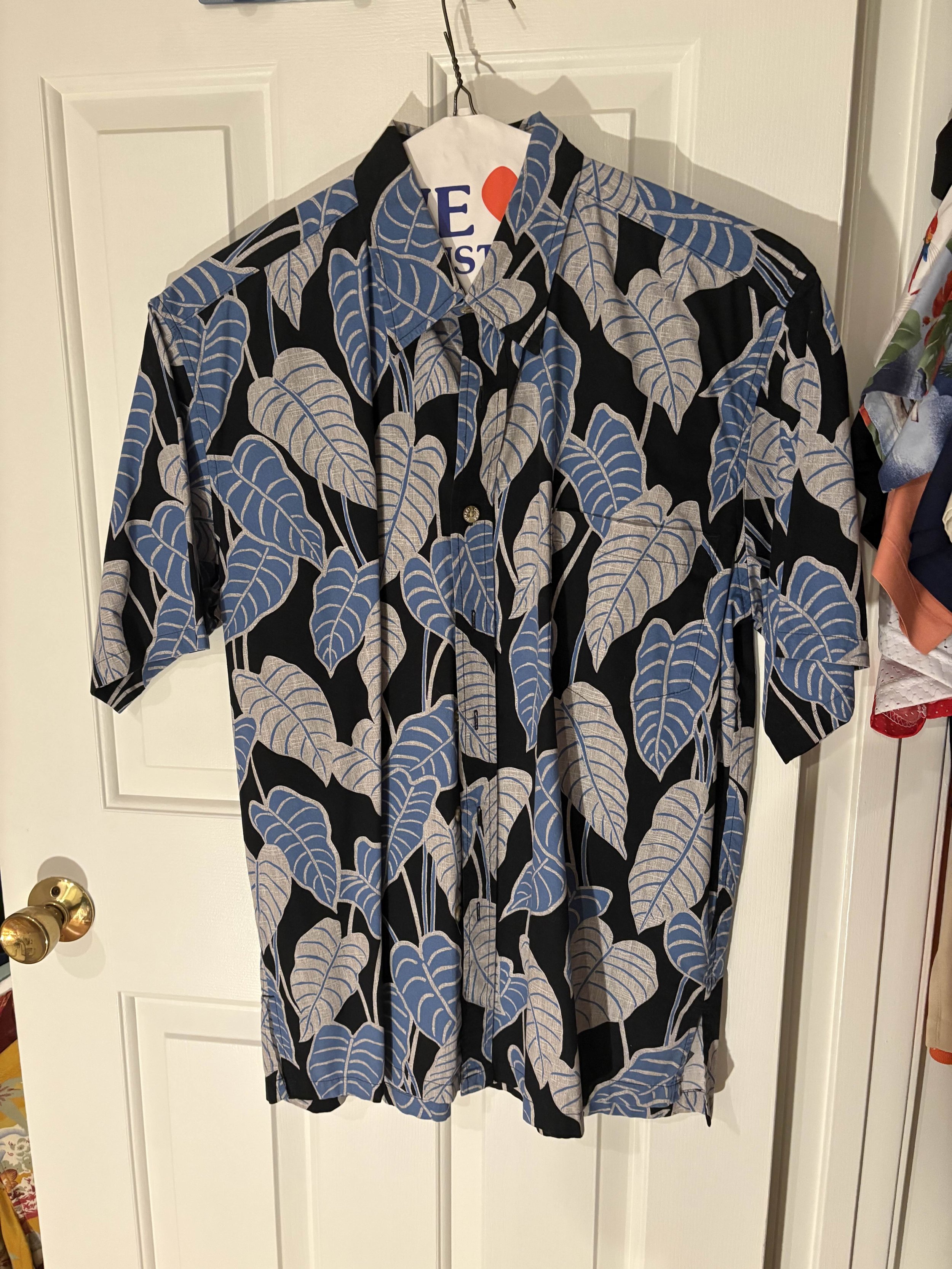 Nerd Guy Shirt (Demure leaves Hawaiian)