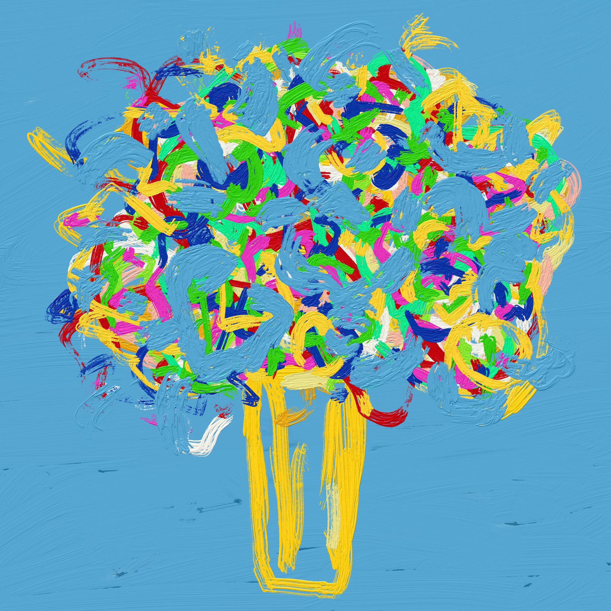 Spring Flowers, 2024 - Computer Painting
