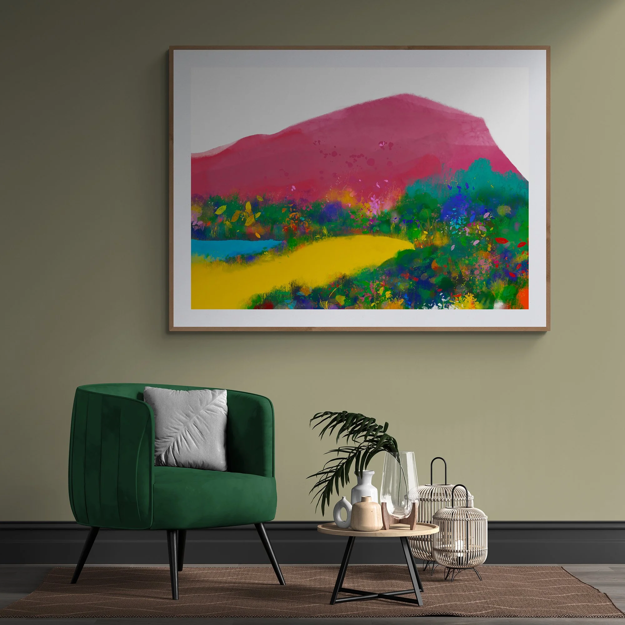 PINK MOUNTAIN, 2024 | iPad Painting | Shop the Collection