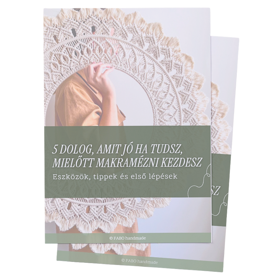 Ingyenes makramé pdf kezdőknek