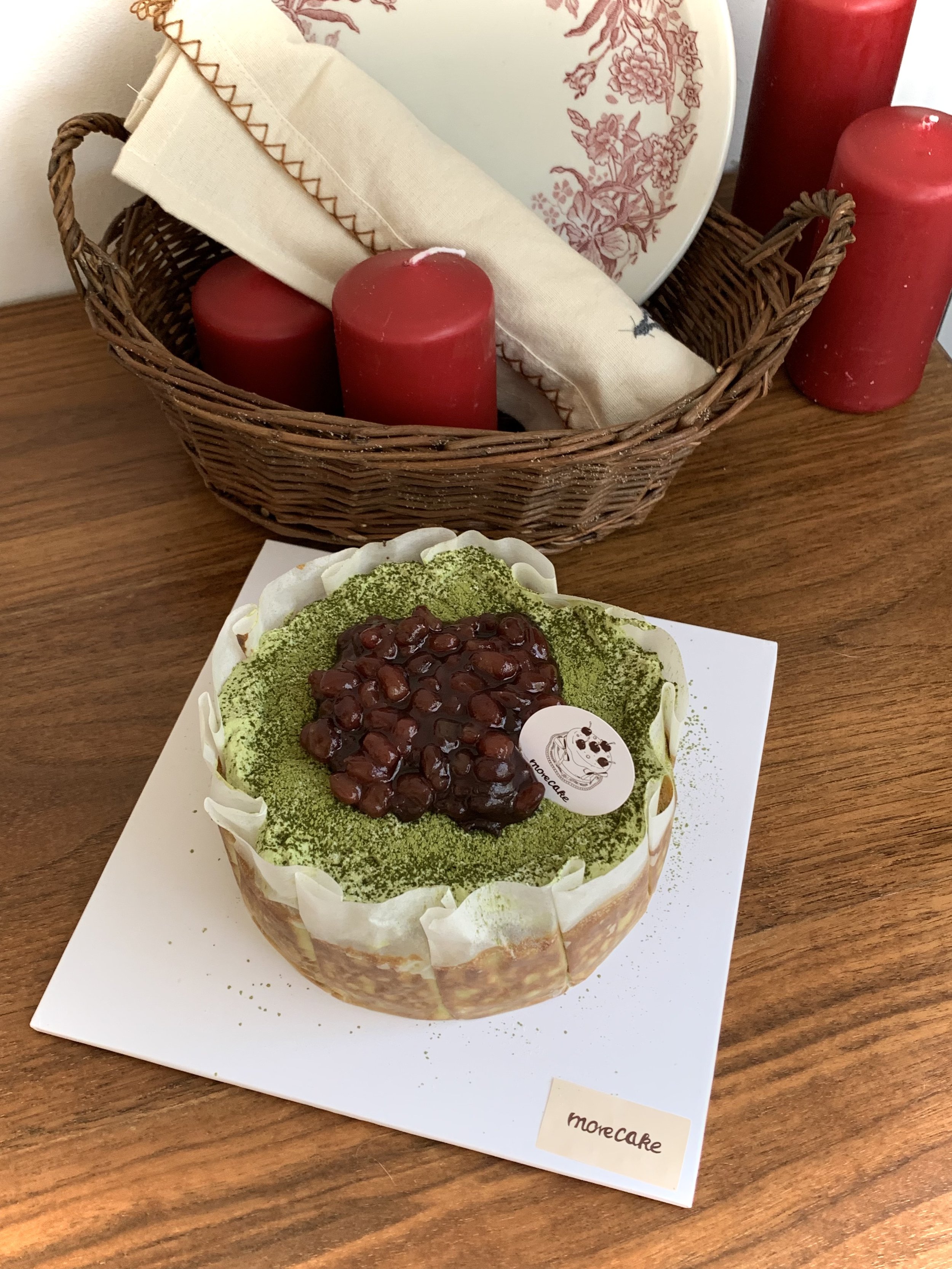 Red Bean Matcha Basque