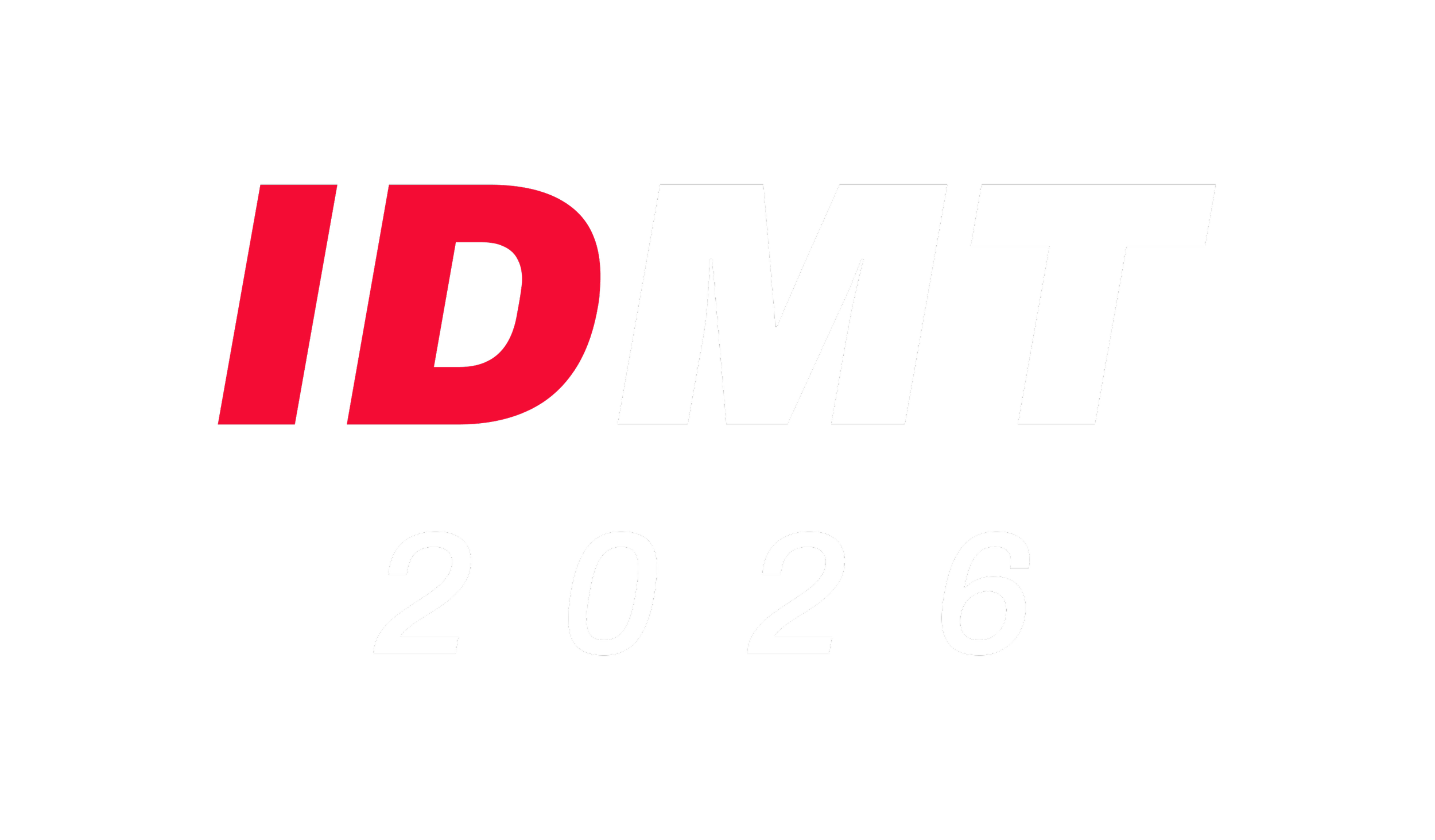 IDMT 2026 logo on a black background with red and white text.