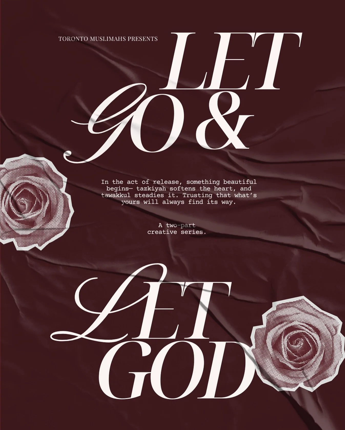 sometimes the hardest thing isn&rsquo;t moving forward &mdash; it&rsquo;s learning to let go.

Let Go, Let God is a two-part series inviting you to release what no longer serves you and rediscover peace through trust in His plan.

tickets go live nex