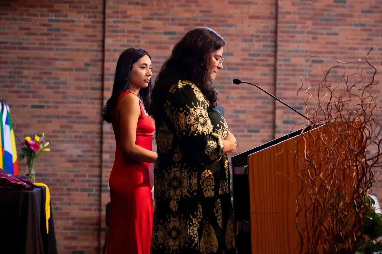 Speaker presenting at a podium during a professional event in Colorado