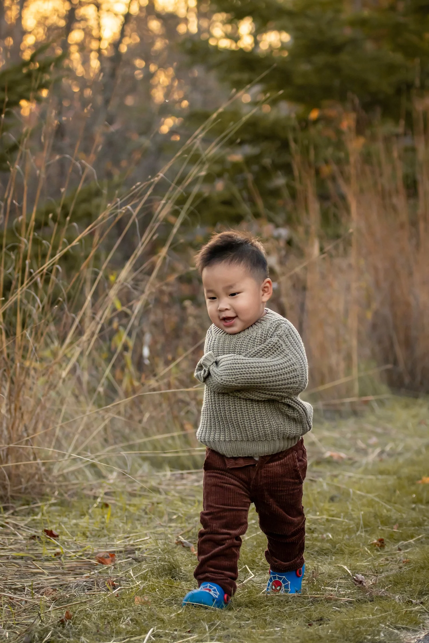 Child portrait photographed outdoors by Grayson Harris