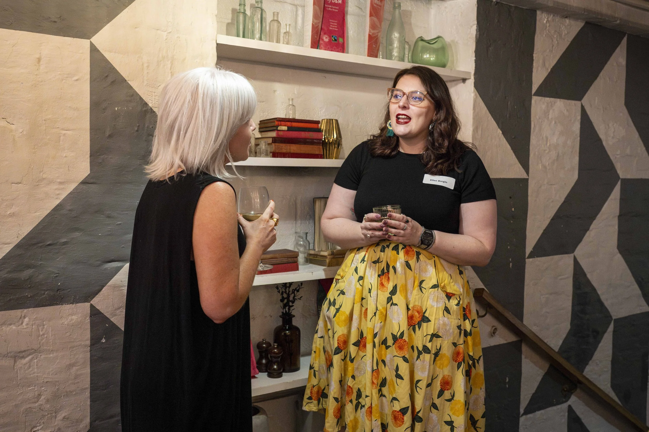 Speaker sharing insights with attendees during an interactive discussion at an On Sale Live Lates networking event.