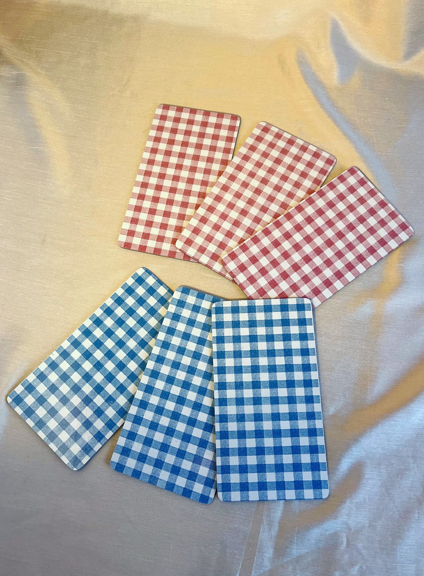 vintage Fruehstuecksbrettchen 6-er Set