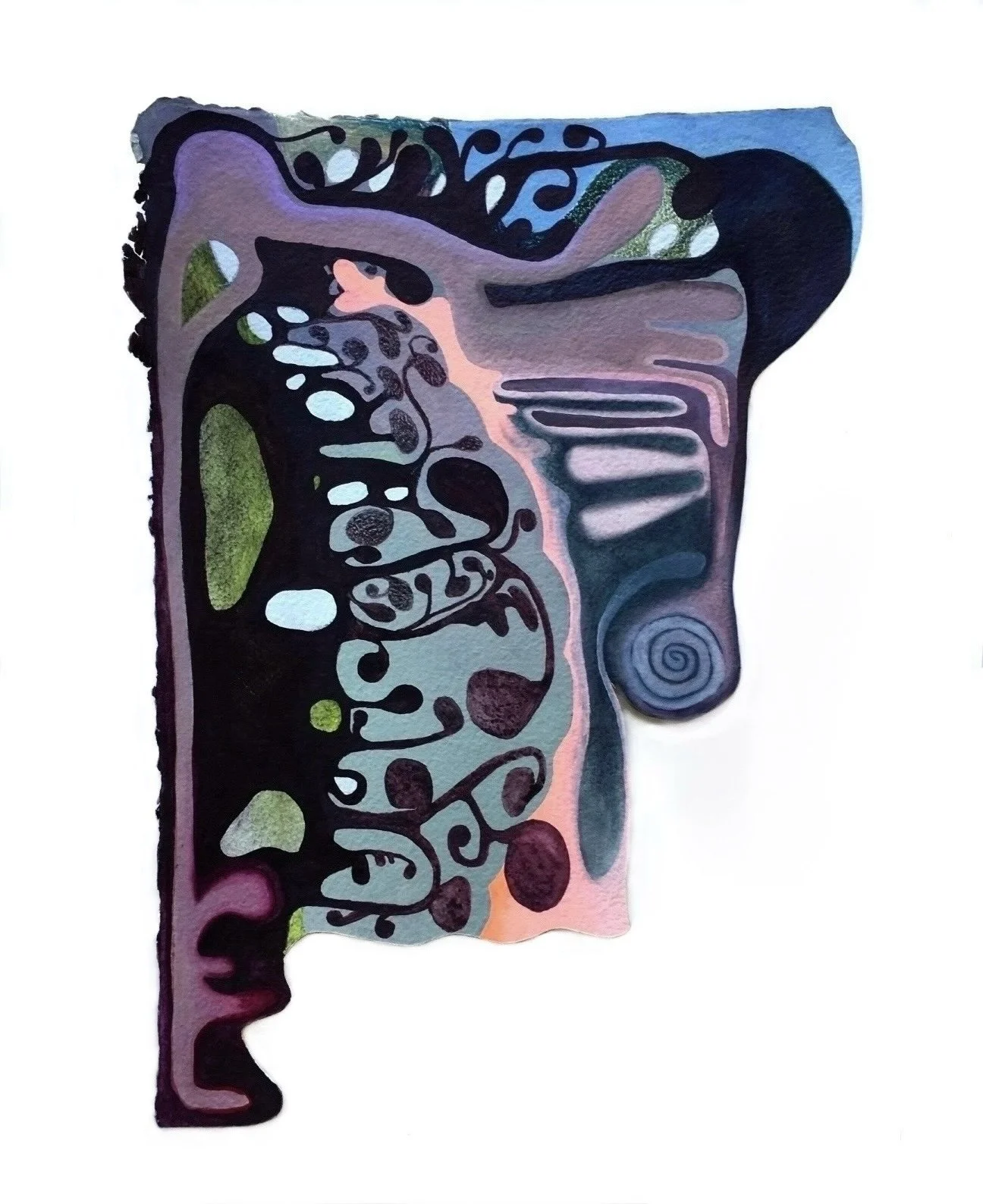 What Was, What Will Be

Gouache, graphite, gesso, colored pencil, acrylic, and ink on handmade paper
21 x 15.5” (ish)
2021 - 2022
