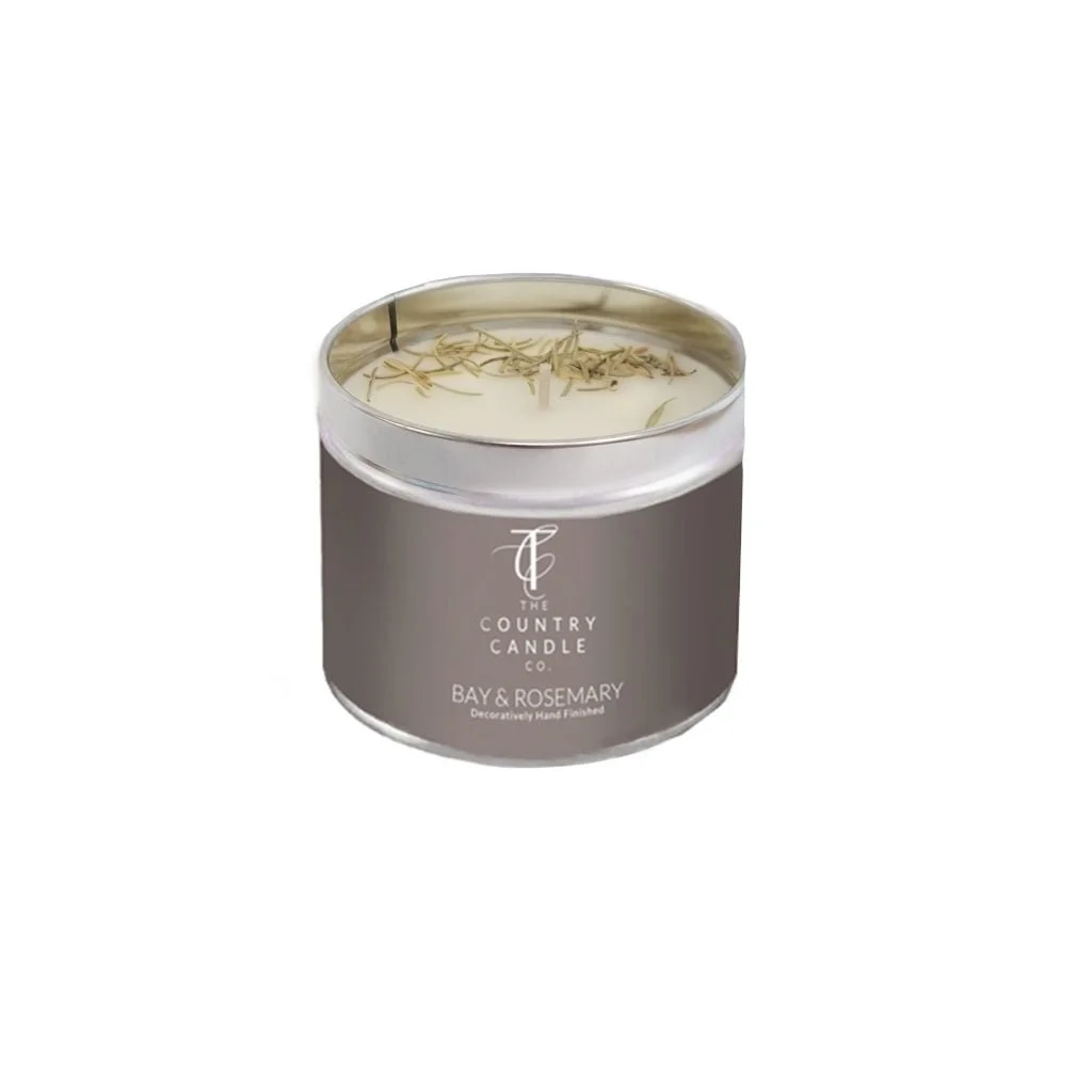 Bay and Rosemary Tin Candle