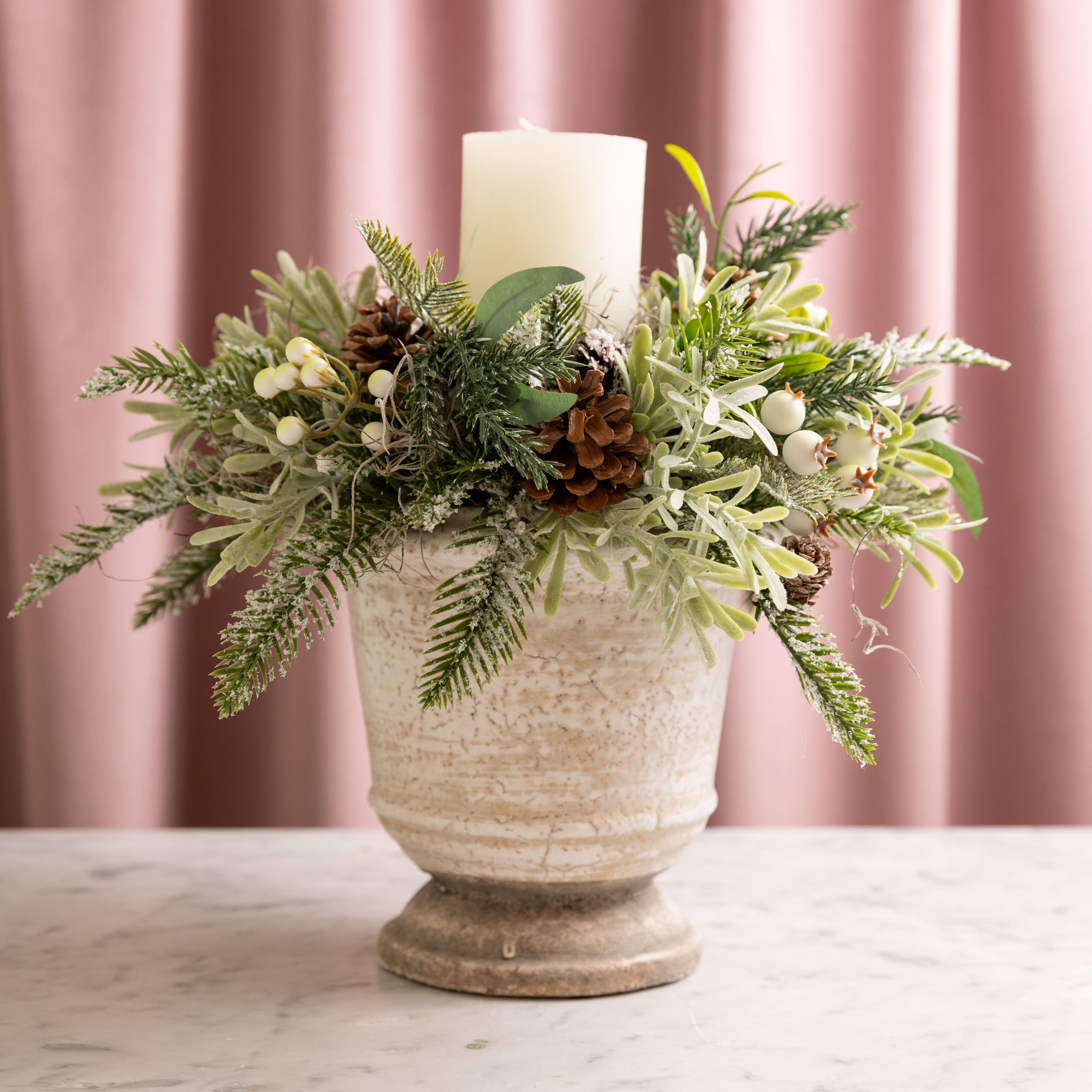 Joanna's Christmas Candle Arrangement .jpg