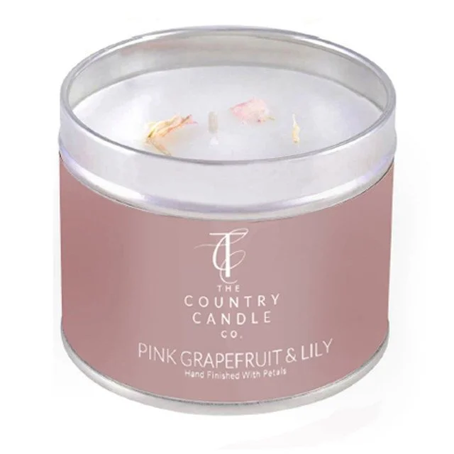 Pink Grapefruit and Lily Tin Candle