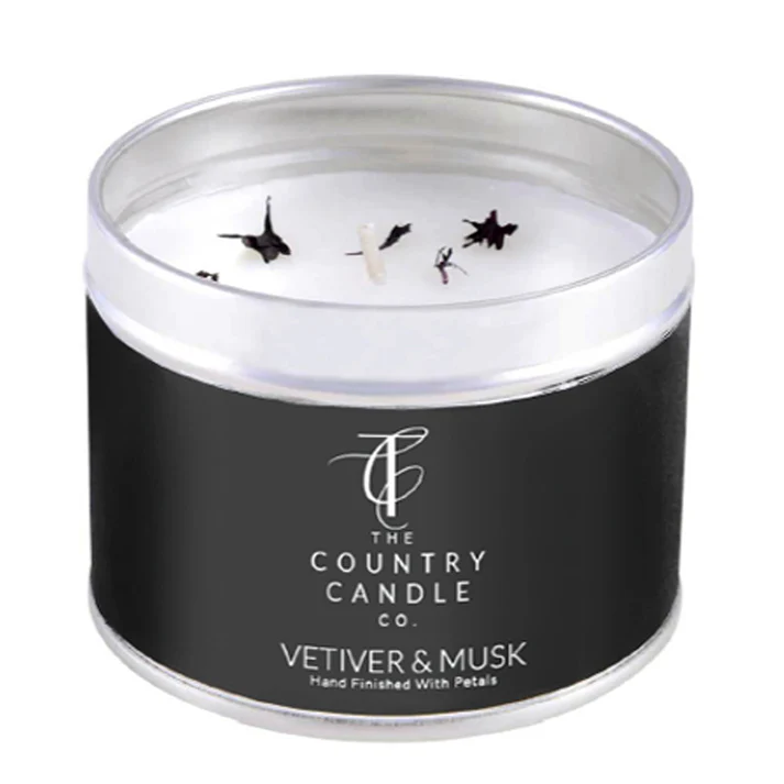 Vetiver and Musk Tin Candle