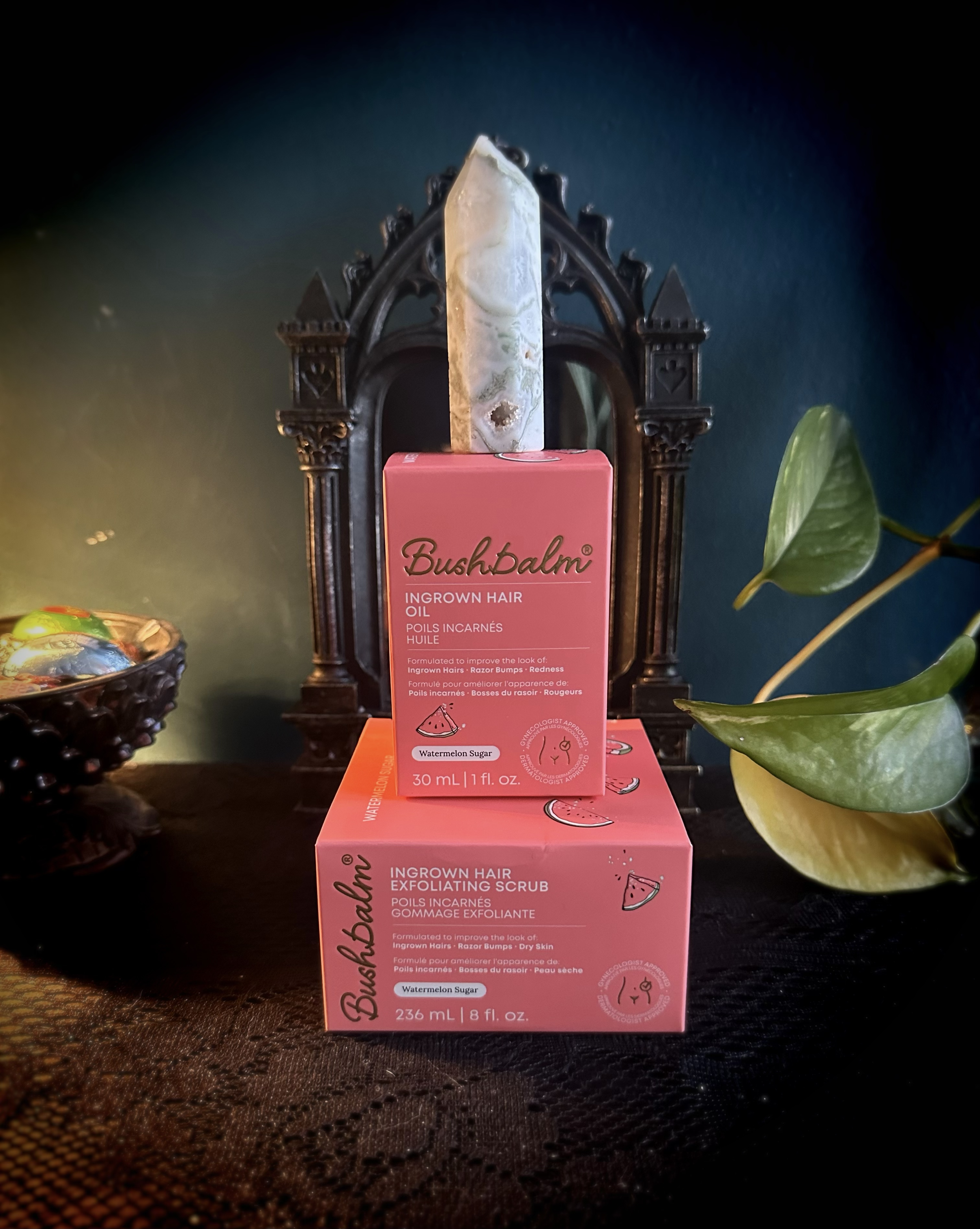 Bushbalm Watermelon Sugar Ingrown Scrub & Oil Duo