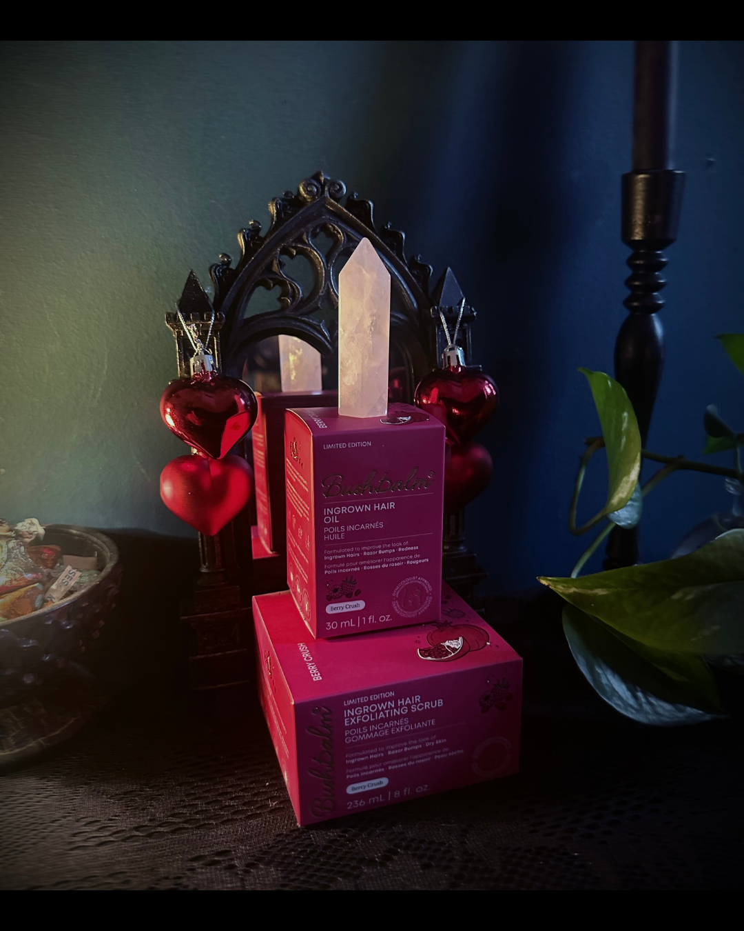 Bushbalm Berry Crush Ingrown Scrub & Oil Duo