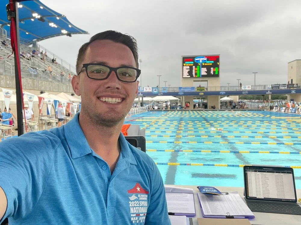 Announcing at USMS Nationals in San Antonio, Texas