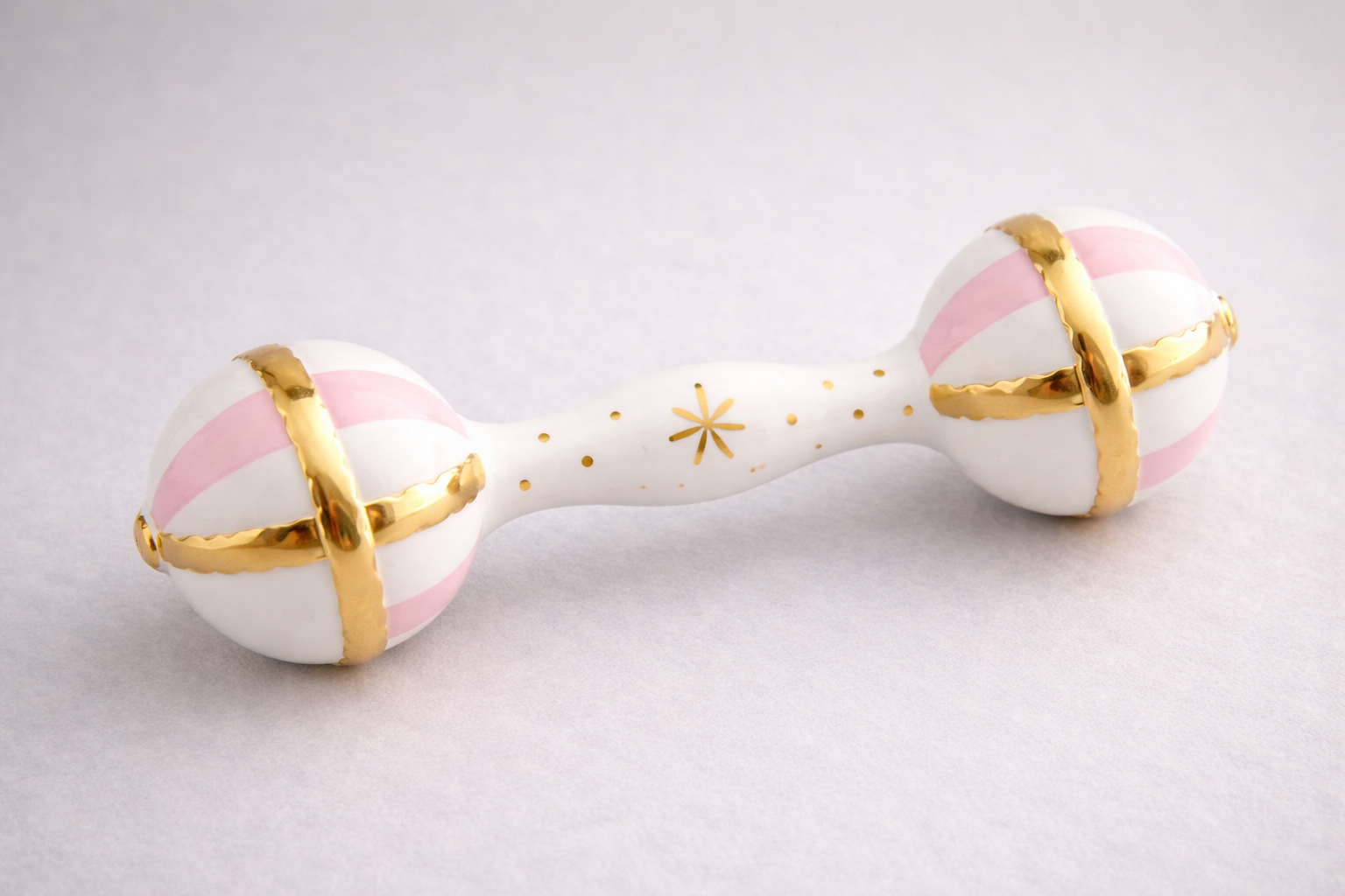 Heirloom Baby Rattle (Pink)