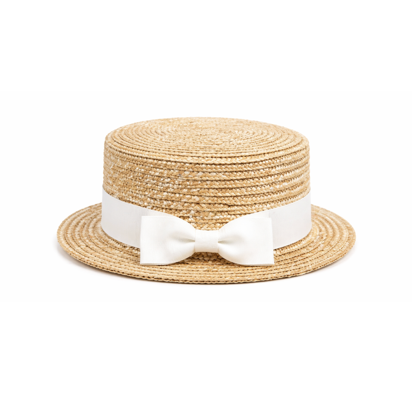 Nautical Straw Hat (White)