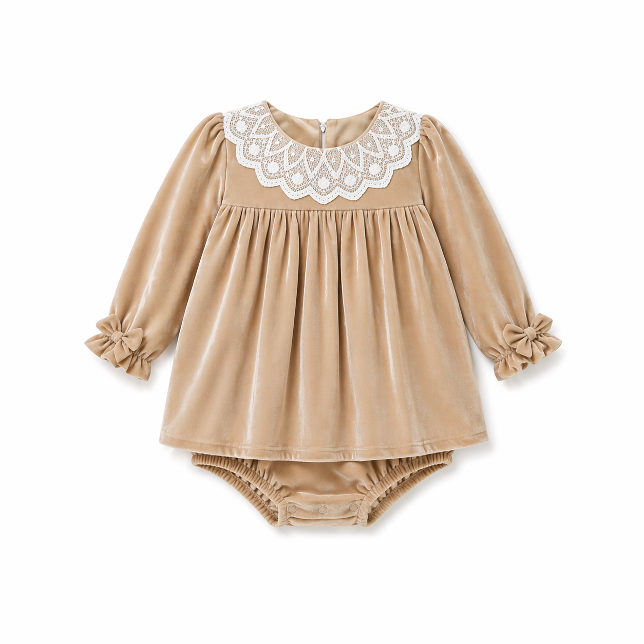 Eleanor -  Velvet Baby Dress