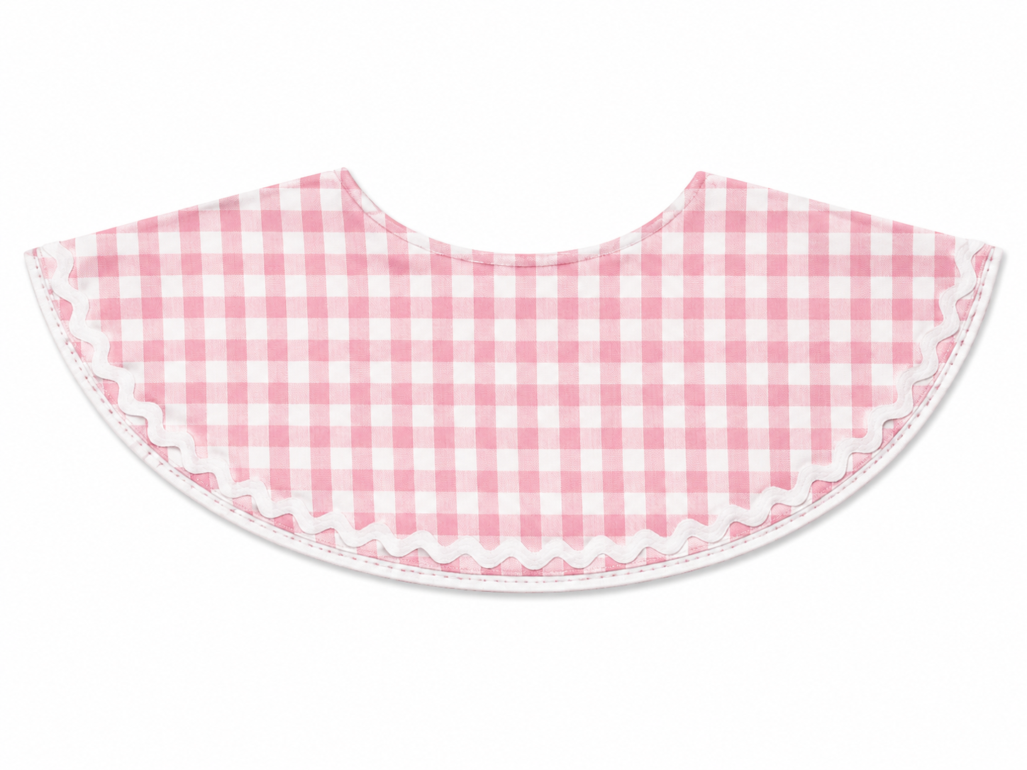 Baby Pink Gingham Biblette™ (White Accent)