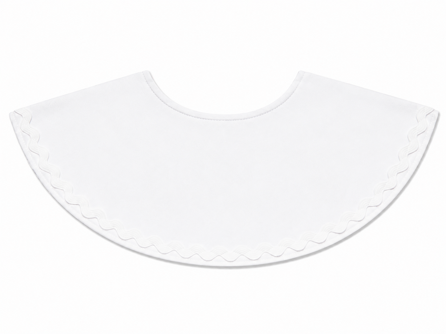 White Biblette™ (Classic White RicRac Accent)