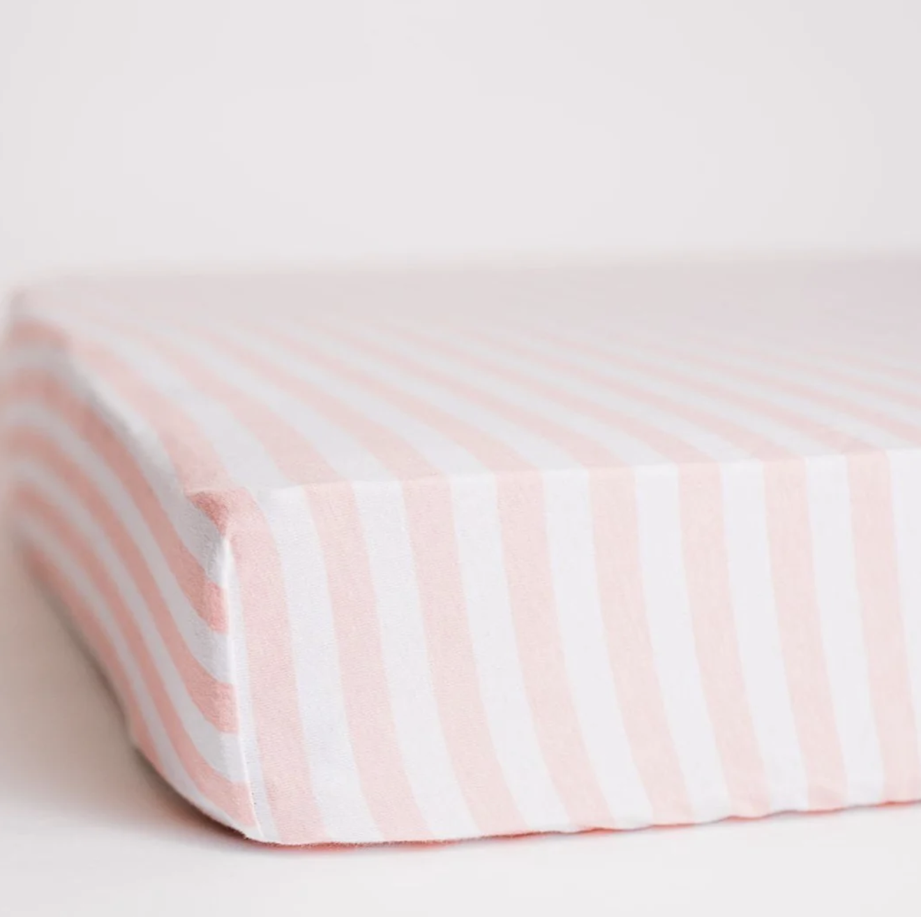 Pink Stripe Fitted Mini Crib Sheet
