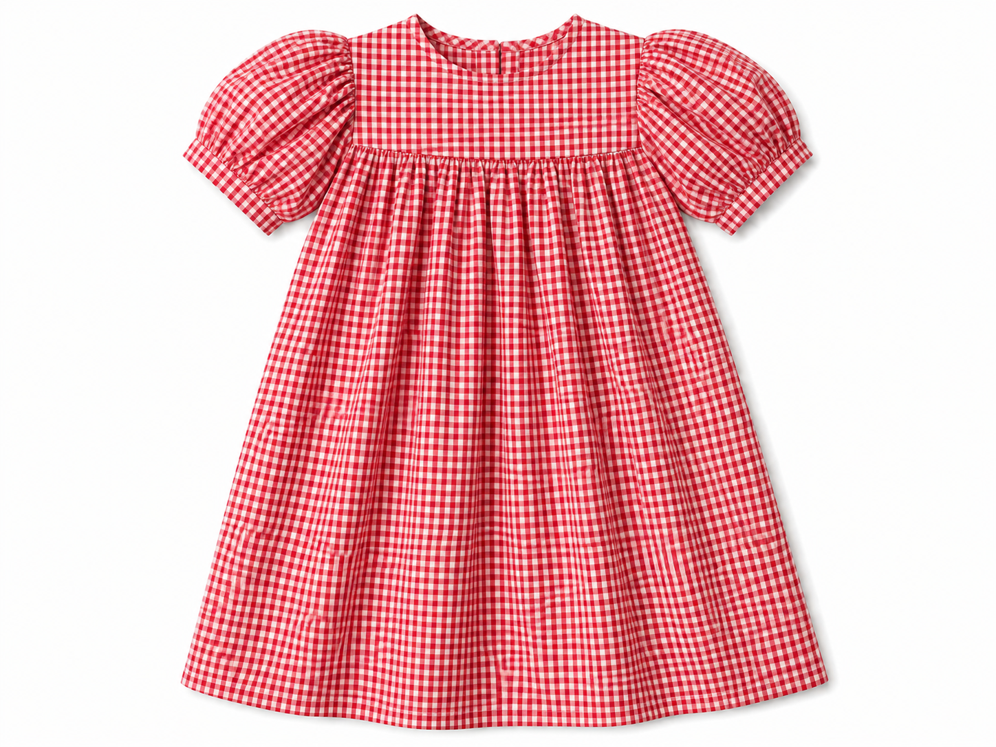 Red Gingham Base Dress