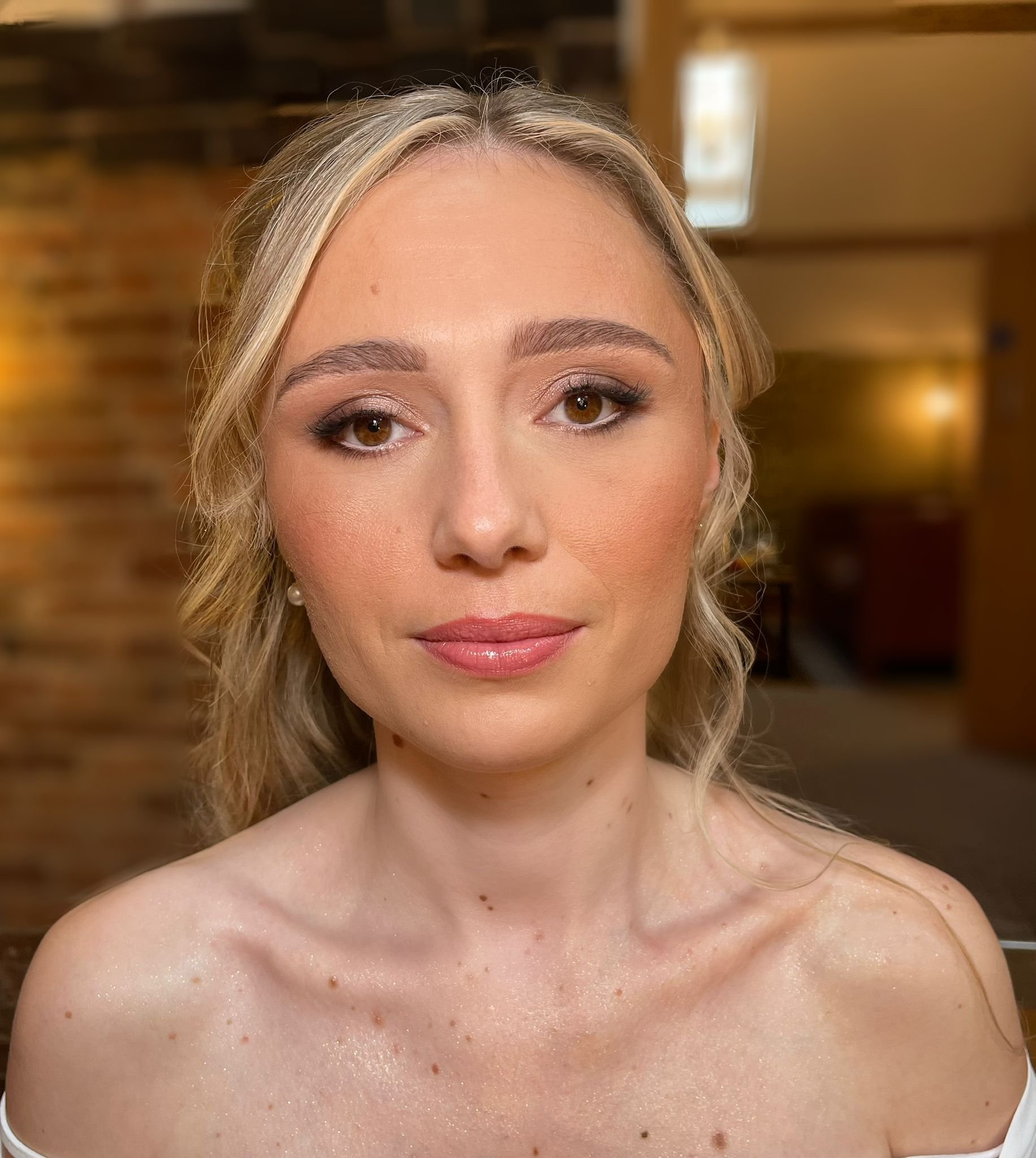 Headshot of bridal makeup - soft glam
