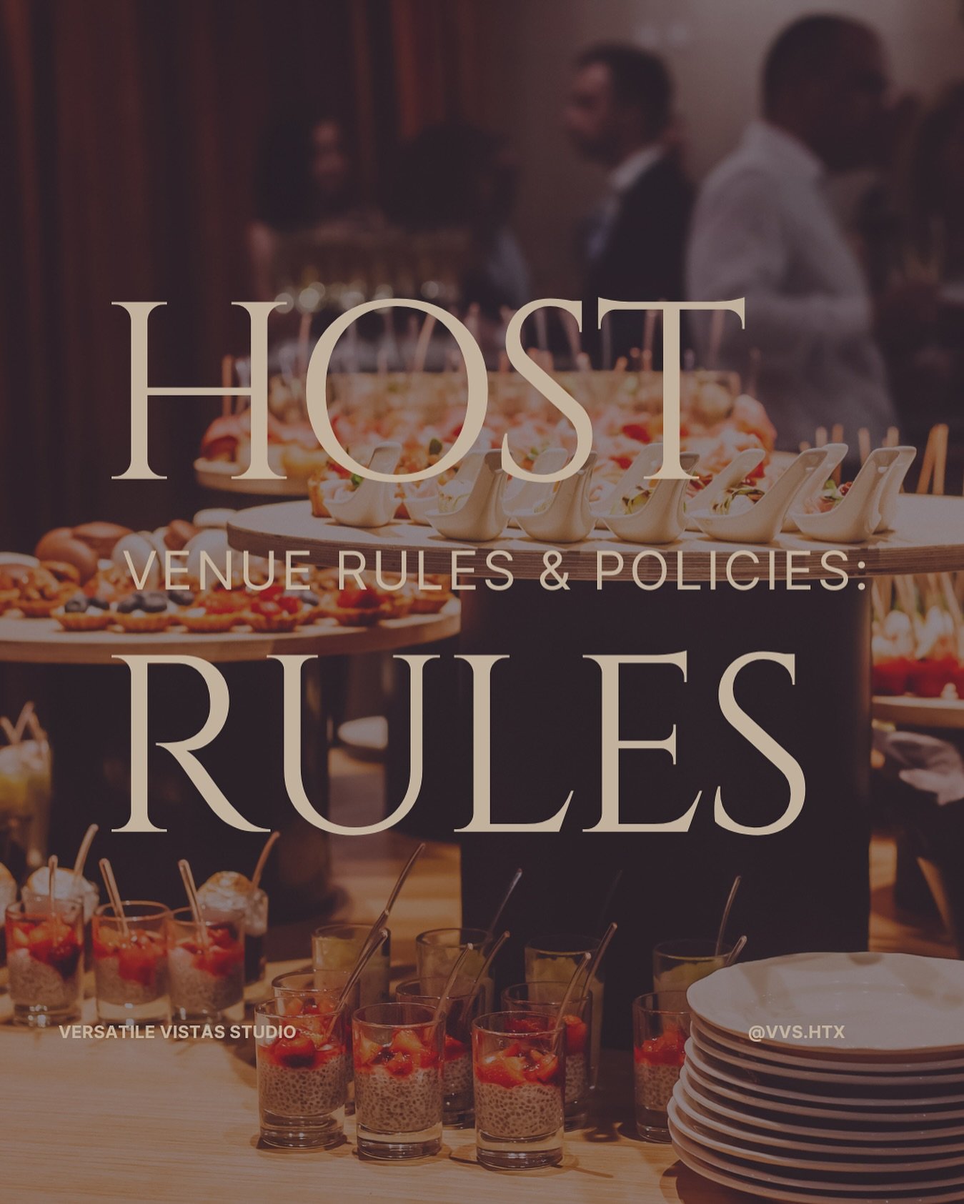 📢 Venue Rules &amp; Policies 🍽️

✅ Outside catering is welcome! Feel free to bring in your favorite food and vendors.
 ⚠️ Please note: All food must be fully prepared and cooked before arrival, as cooking is not allowed on-site.

Thank you for your