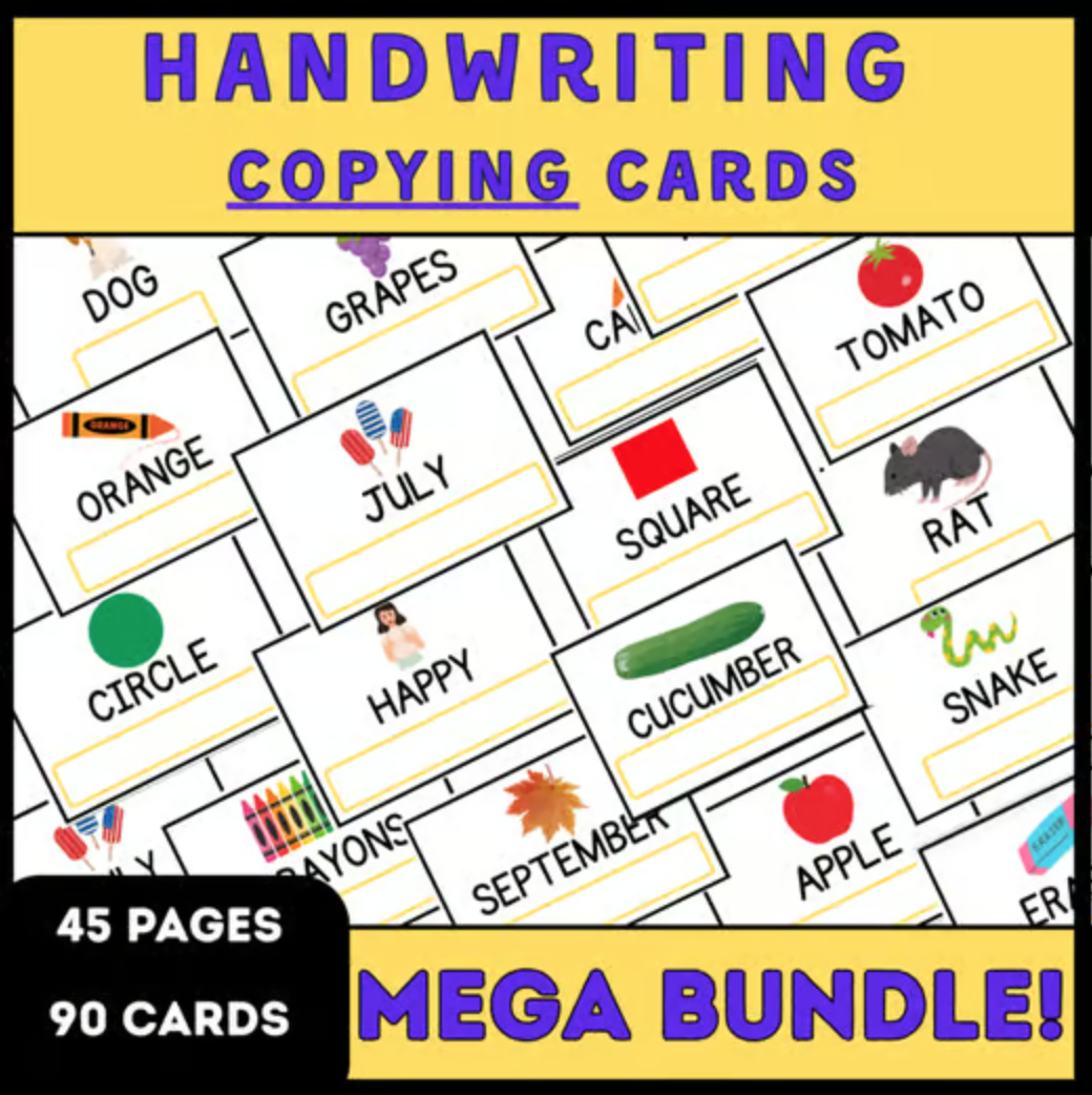Uppercase Handwriting Practice Cards: 90-Card Mega Bundle