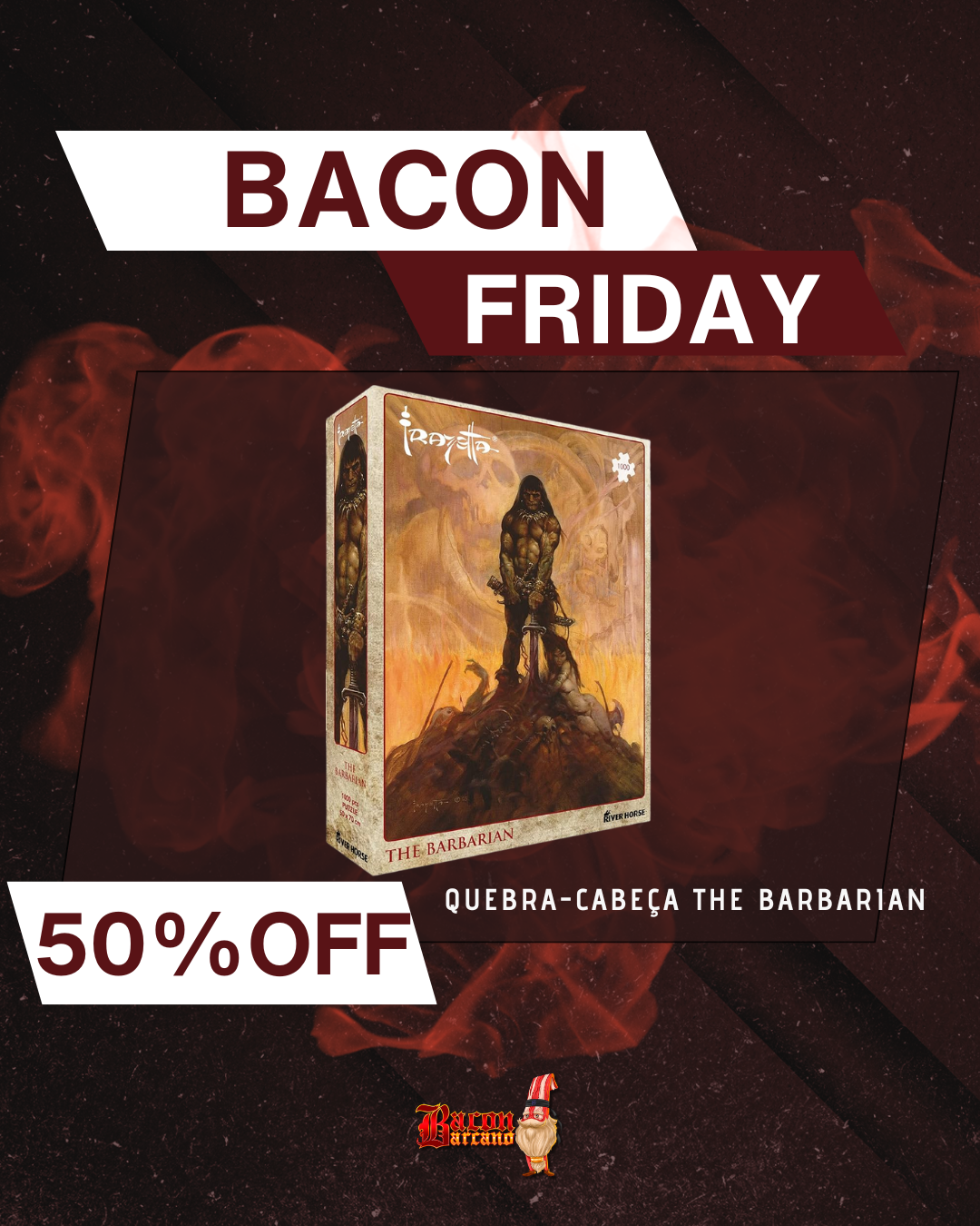 Quebra-cabeça The Barbarian (1000 peças)