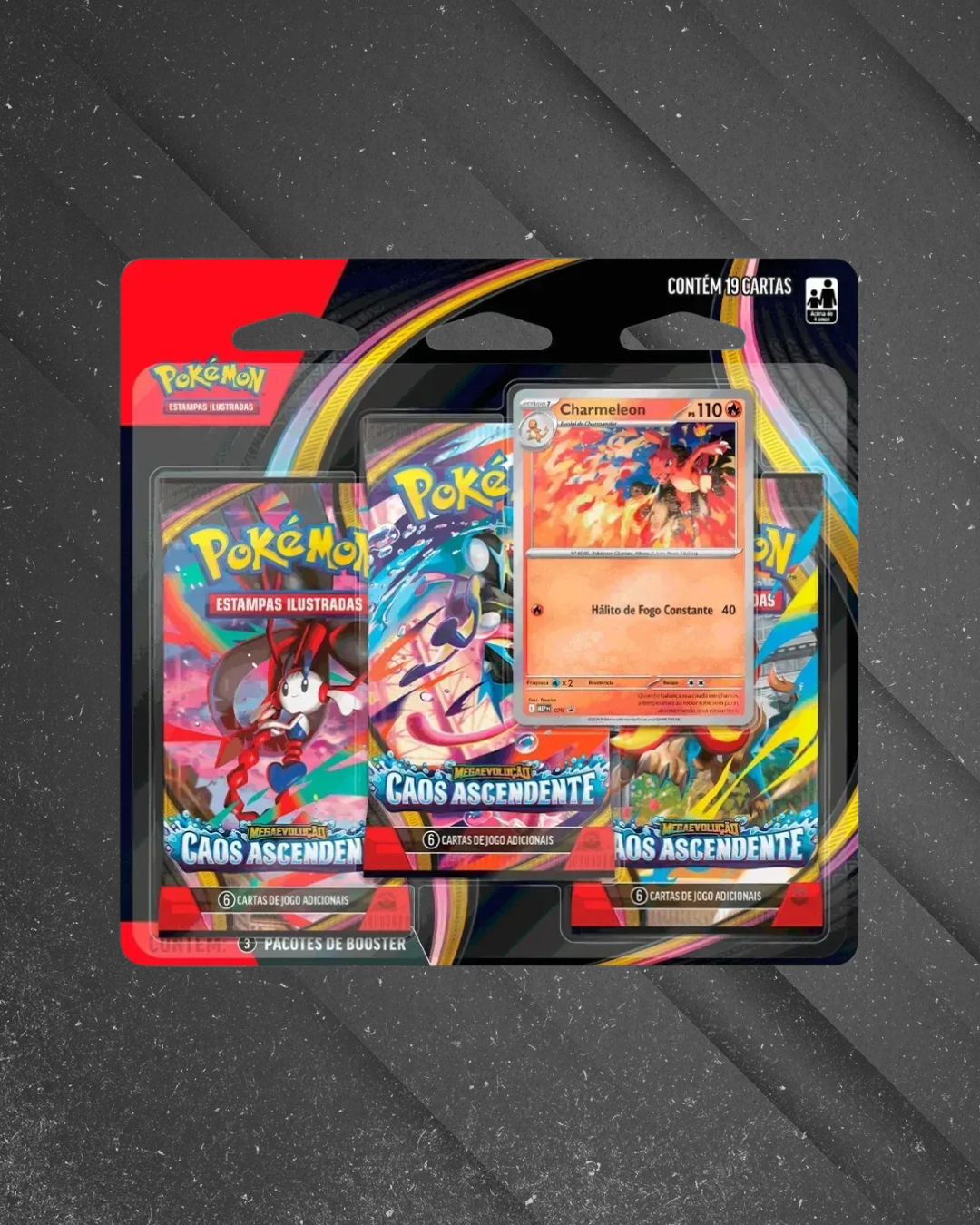 Pokémon TCG: Caos Ascendente - Blister Triplo [PT]