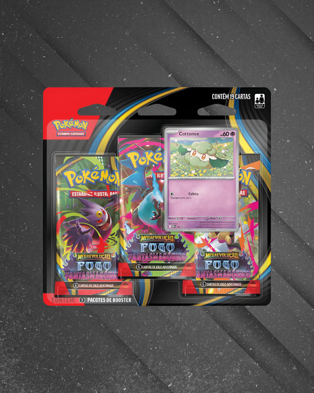 Pokémon TCG: Fogo Fantasmagórico - Blister Triplo [PT]